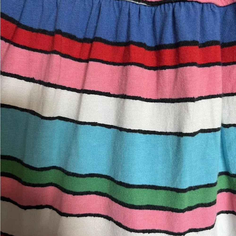 Hanna Andersson Girls Multicolored Striped Dress Size 8